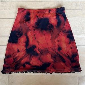 Nasty Gal Tie- Dye Mini Skirt - Show Stopper!